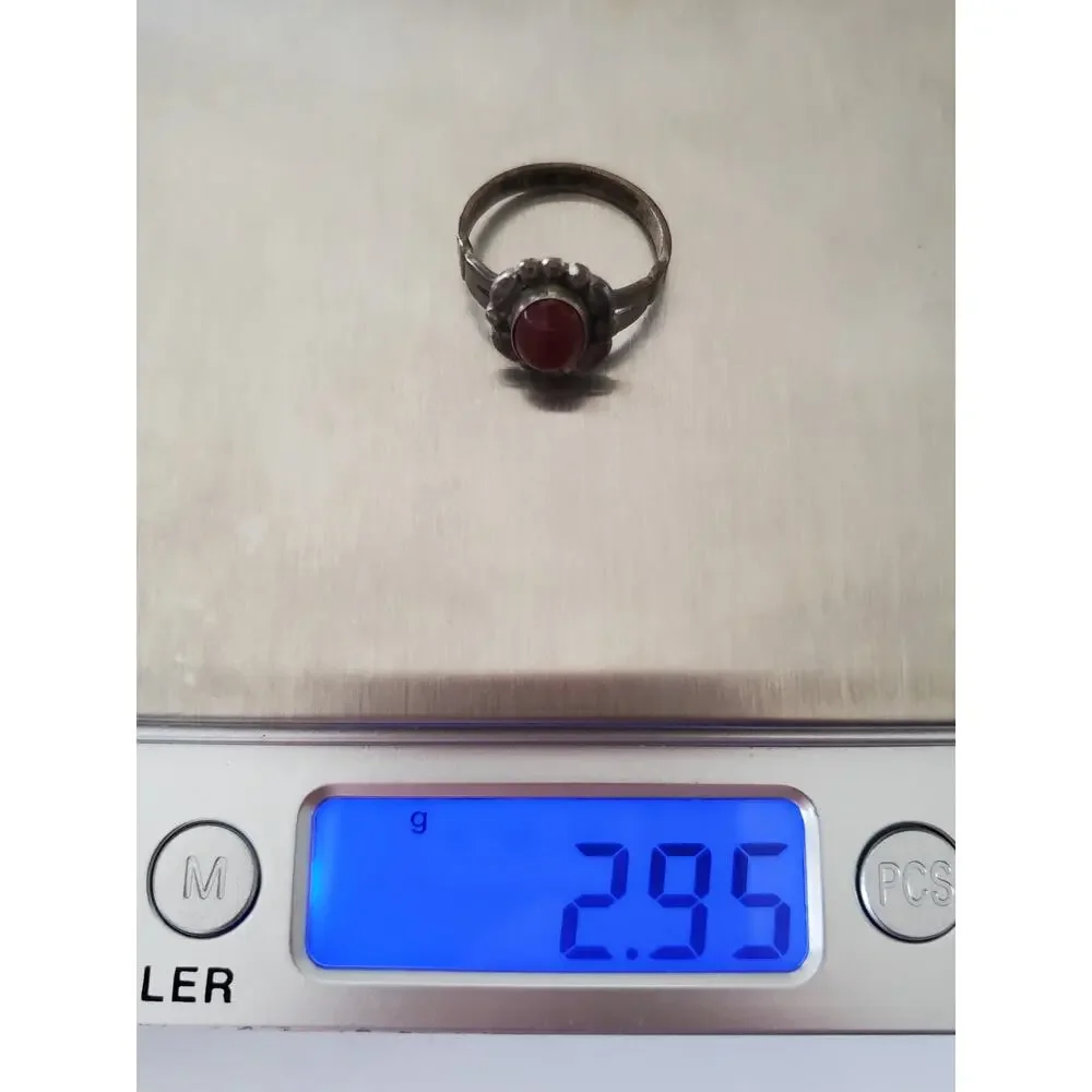 Vintage Sterling Silver Carnelian